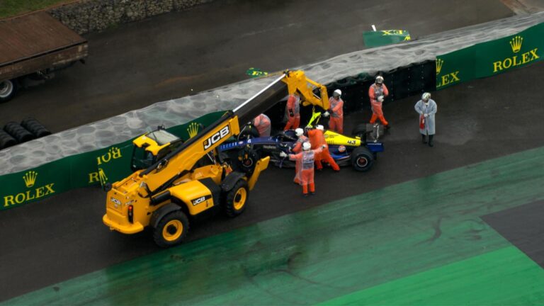 Así fue el accidente de Franco Colapinto en la clasificación del Gran Premio de Brasil de la F1: despiste y golpe contra el muro