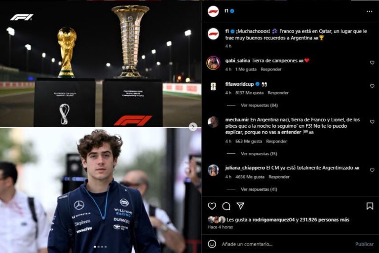 El guiño de la Fórmula 1 a la Argentina de cara al Gran Premio de Qatar