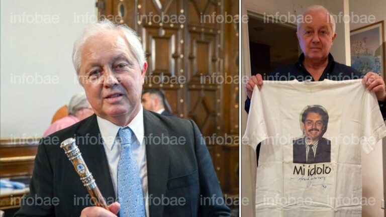 Las fotos de Martínez Sosa con el bastón presidencial y una remera con la cara de Alberto Fernández: “Mi ídolo” Las fotos de Martínez Sosa con el bastón presidencial y una remera con la cara de Alberto Fernández: “Mi ídolo”