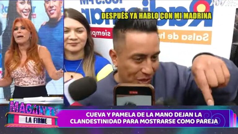 Magaly Medina responde indignada a Christian Cueva por llamarla ‘madrina’: “Más respeto, ¿qué les pasa?” Magaly Medina responde indignada a Christian Cueva por llamarla ‘madrina’: “Más respeto, ¿qué les pasa?”