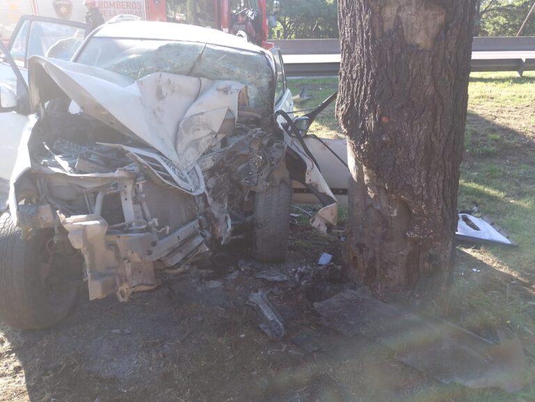 Un auto chocó contra un árbol en Autopista Dellepiane y General Paz: cinco heridos Un auto chocó contra un árbol en Autopista Dellepiane y General Paz: cinco heridos
