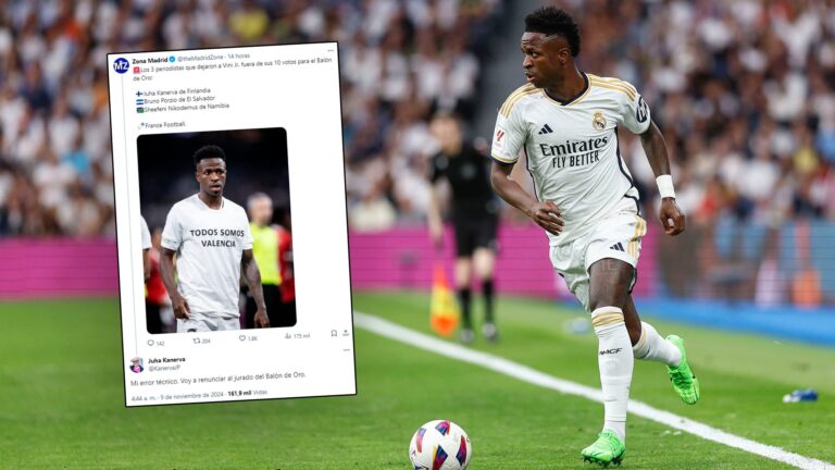 Un jurado del Balón de Oro se olvidó de votar a Vinicius Jr. y renunciará por el error