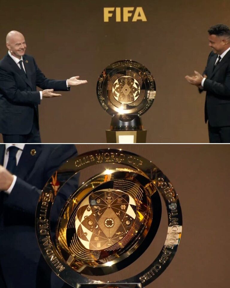 Así es el trofeo del Mundial de Clubes: escondía un secreto que sorprendió en vivo a Ronaldo