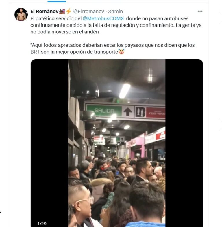 Metro CDMX y Metrobús hoy 5 de diciembre: Línea 1 del MB con afectaciones por congestión vial