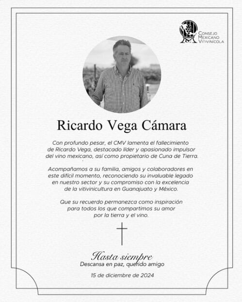 Quién era Ricardo Vega Cámara, el empresario vitivinícola asesinado en Guanajuato y dueño de un famoso viñedo