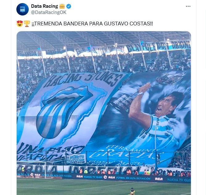 Racing festejó el título de la Sudamericana: de la impactante bandera para Costas a la emoción de los hinchas en el Cilindro