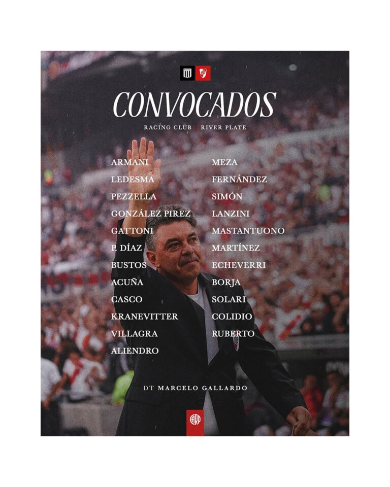 River Plate visitará a Racing por la última fecha de la Liga Profesional, en vivo: hora, TV y formaciones