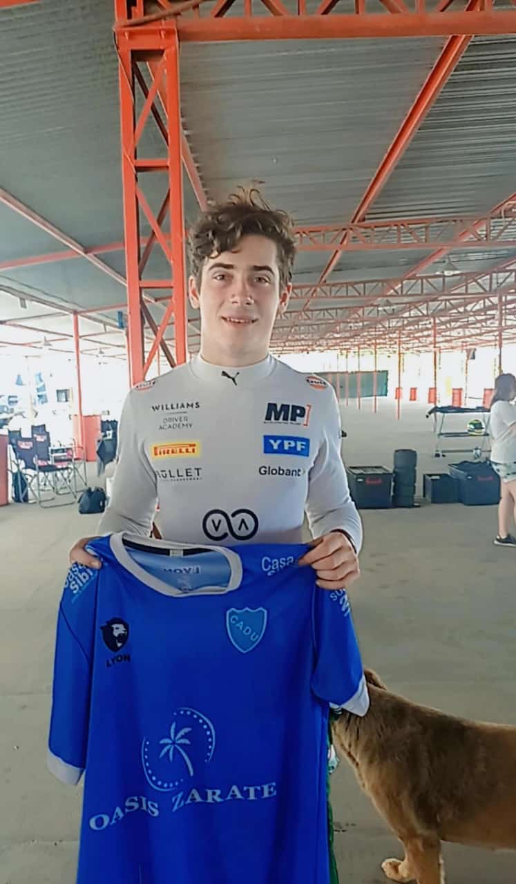Franco Colapinto volvió al kartódromo de Zárate y causó furor con un detalle en particular