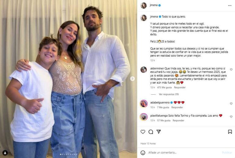 Jimena Barón mostró cómo arrancó el año y compartió un mensaje que conmovió a sus fans Jimena Barón mostró cómo arrancó el año y compartió un mensaje que conmovió a sus fans