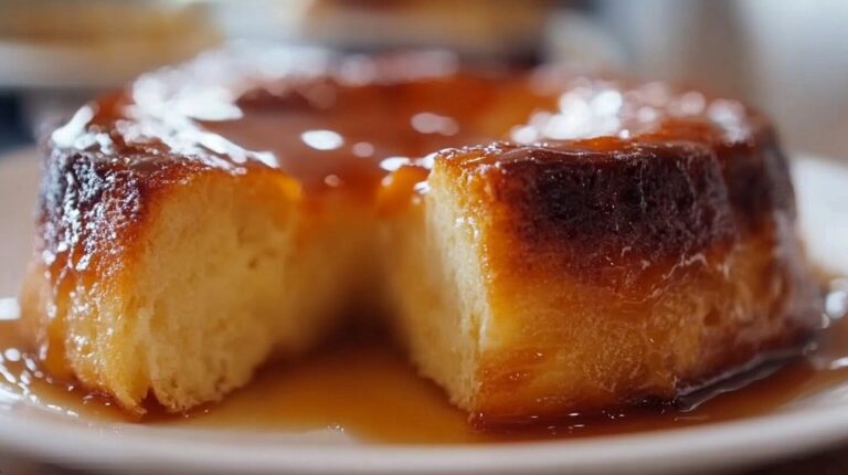Receta de budín de pan al horno sin baño maría, rápida y fácil