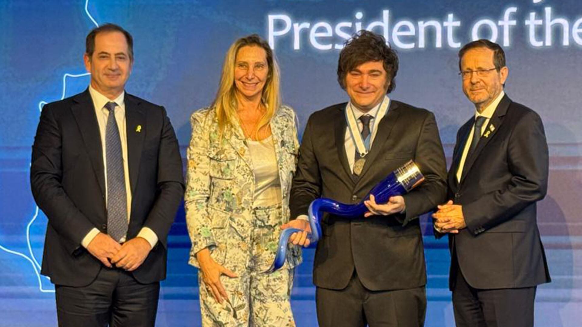 Javier Milei donó un millón de dólares de un premio para la creación de una ong que fomenta la cooperación entre Israel y Latinoamérica