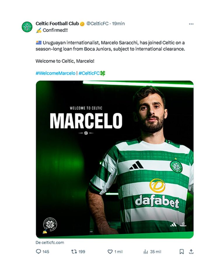 Marcelo Saracchi dejó Boca y fue presentado como nuevo refuerzo del Celtic de Escocia Marcelo Saracchi dejó Boca y fue presentado como nuevo refuerzo del Celtic de Escocia