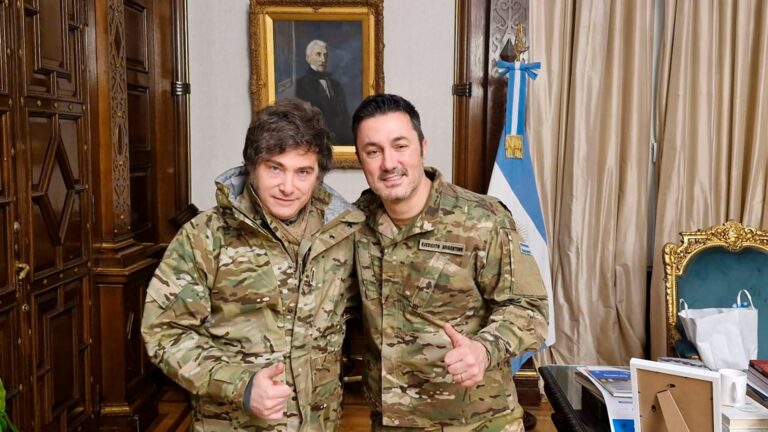 Milei se mostró con Petri tras la confirmación de su candidatura en Mendoza