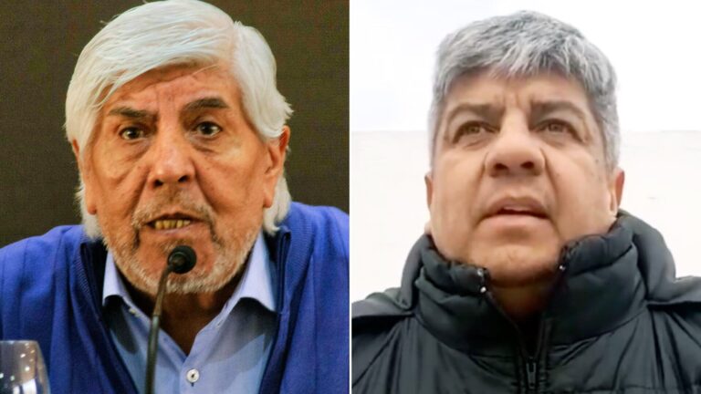 Recrudece la pelea de los Moyano: hubo piñas y palazos en la calle entre activistas que responden a Hugo y a su hijo Pablo Recrudece la pelea de los Moyano: hubo piñas y palazos en la calle entre activistas que responden a Hugo y a su hijo Pablo