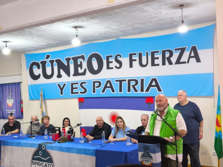 Santiago Cúneo presentó su candidatura a diputado: “Vamos a recuperar la patria para el pueblo trabajador”